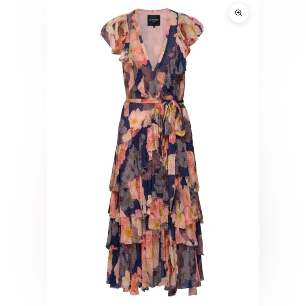 Le Superbe Major Flirt Pettys Wildflowers Dress Size 6 MSRP $495 small flaw‎